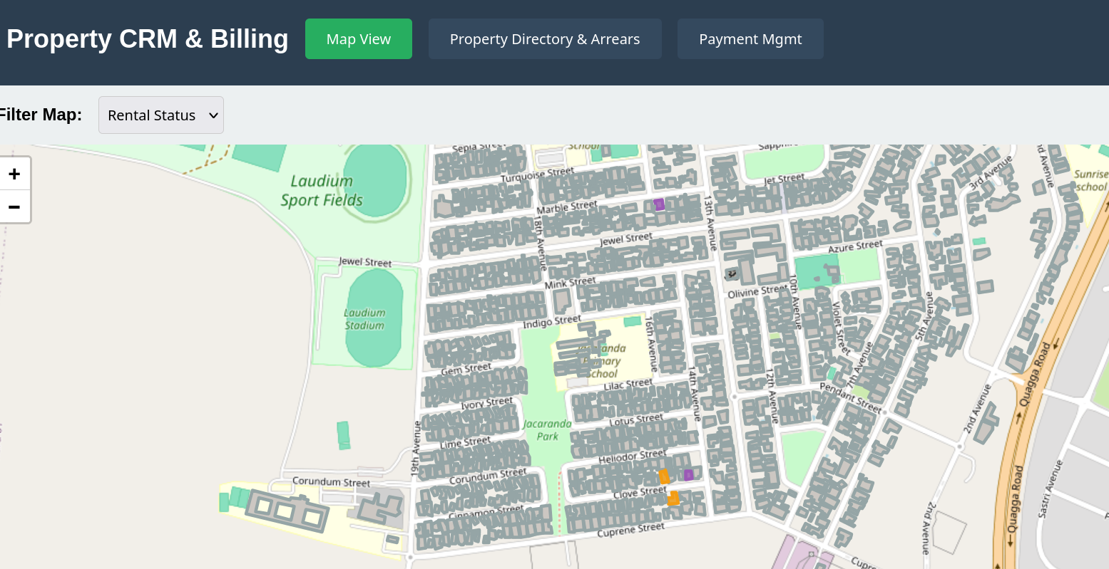 Owner and tenant dashboard